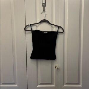 Aritzia Black Strapless Sculpt Tank